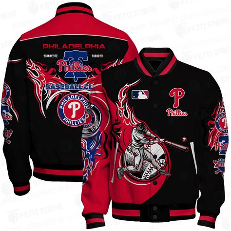 Philadelphia Phillies Major League Baseball Aop Varsity Jacket Sports