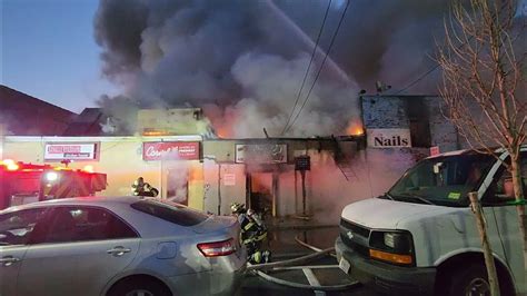 P6 Massive 5 Alarm Fire 5 Businesses Bergenline Avenue 2 8 23 Youtube