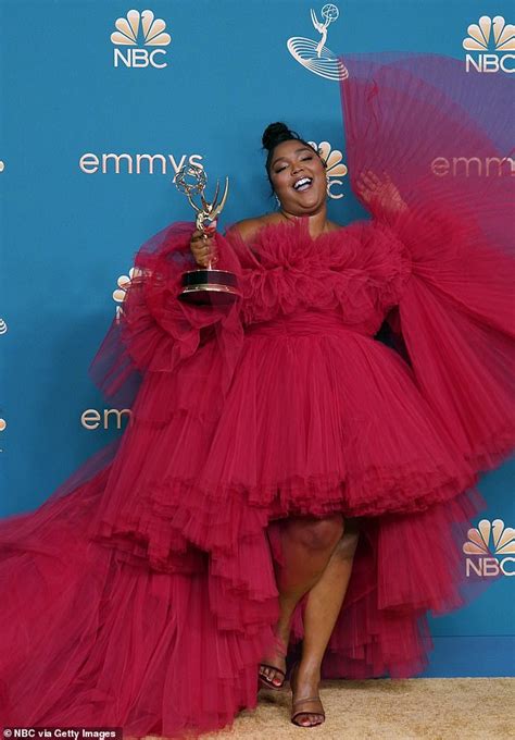 Lizzo Snaps Selfies With Zendaya Clutching Emmys 2022 Award Daily