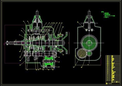 机械式四档变速器设计图纸下载工程图纸cad图纸 制造云 工程图纸