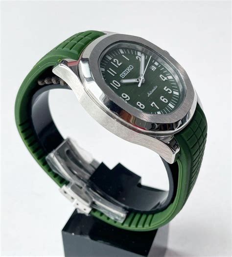 Custom Seiko Mod Green Aquanaut Pp Men S Fashion Watches