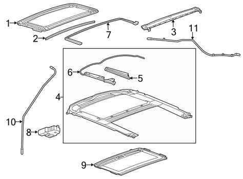 2006 Chevrolet Silverado Sunroof Frame - 22911983 | GM Parts Bin