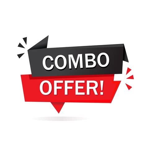 Combo Offer Banner Design Template Flat Style Vector Illustration On