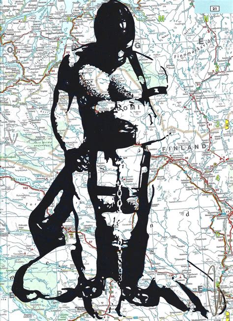 Hand Drawn Homoerotic Pop Art In On Map Paper Master And Slave Daddy And Son By London Gay