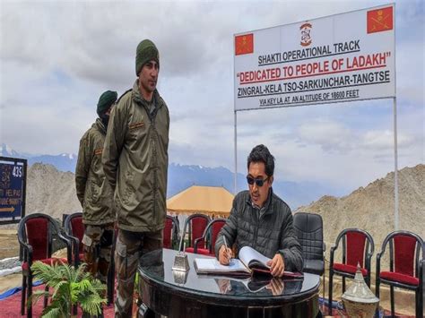 Ladakh Mp Inaugurates Road Constructed By Indian Army At 18600 Ft