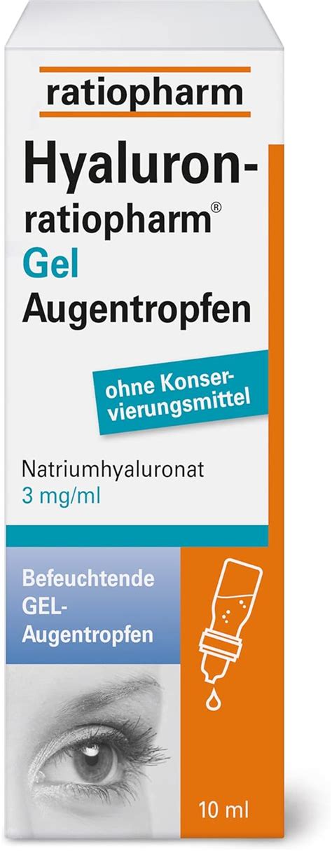 Hyaluron Ratiopharm Gel Augentropfen Intensive Befeuchtung F R