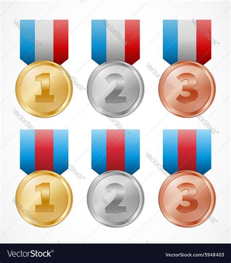 Star Medals Royalty Free Vector Image Vectorstock