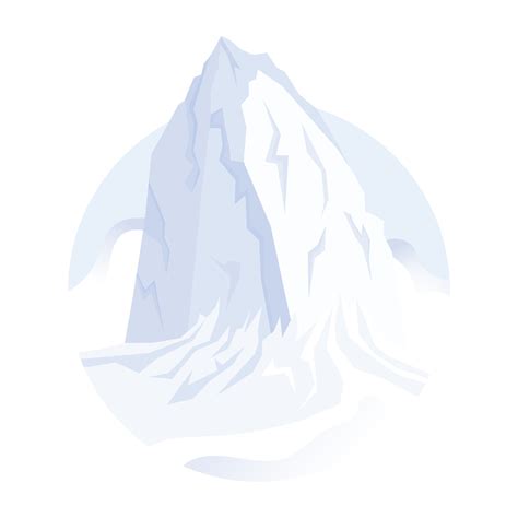 A flat illustration of glacier 11948373 Vector Art at Vecteezy