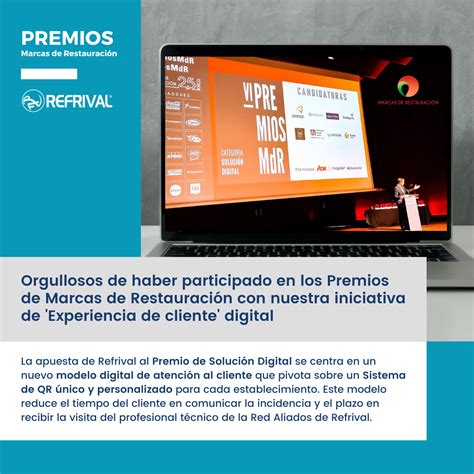 Refrival Participa En Los Premios De Marcas De Restauraci N Refrival