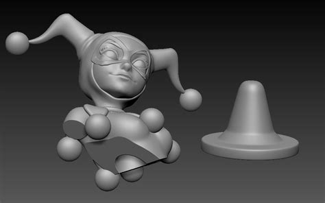 Stl File Bust Posed Harley Quinn 👤 Obj ・3d Printable Model To