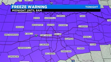 Protect Your Plants Freeze Warning For Most Of North Texas Cbs Dfw