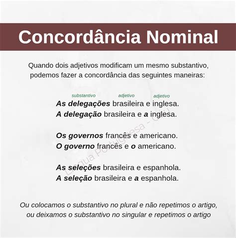 Concordância Nominal Exercícios Contextualizados EDUKITA