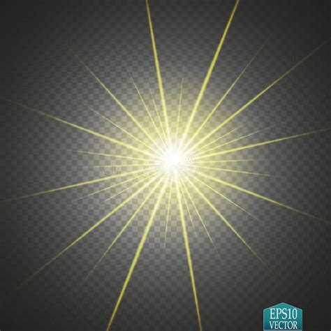 Glow Light Effect. Star Burst with Sparkles Stock Vector - Illustration ...