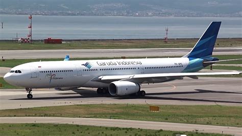 Garuda Indonesia Airbus A330 300 PK GPD Takeoff KIX RJBB YouTube