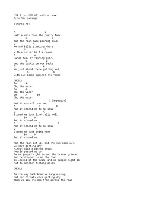 And It Stoned Me Van Morrison Pdf