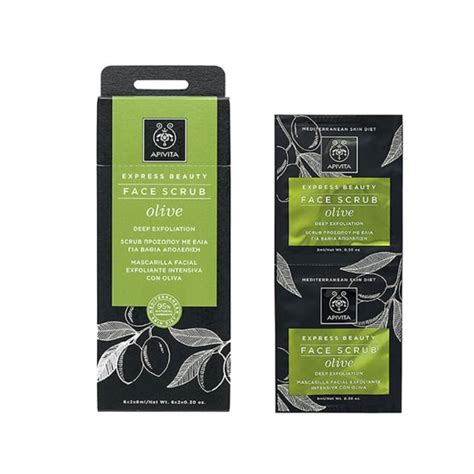 Apivita Face Scrub For Deep Exfoliation With Olive X Ml Women From