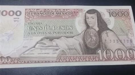 Billete De Mil Pesos De Sor Juana Se Vende En 20 Mil Pesos