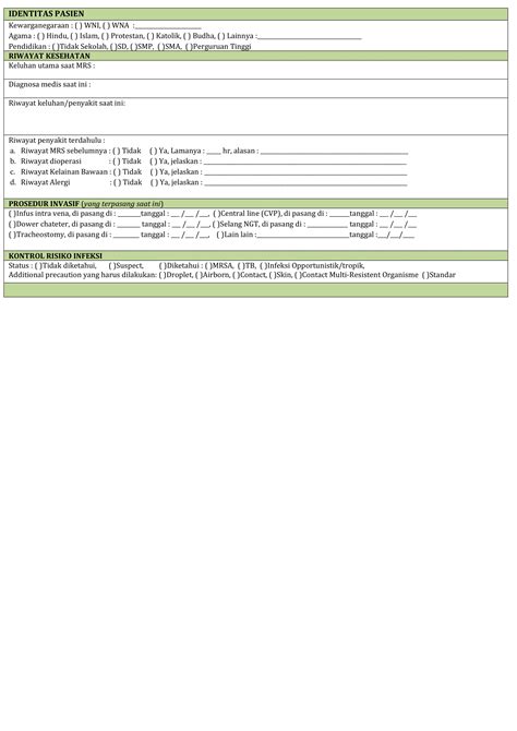 Isi Formulir Contoh Form Digital Paperless Id