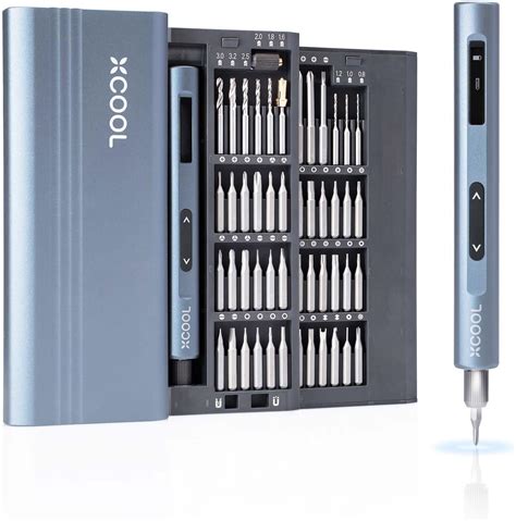 Amazon XCOOL Mini Electric Screwdriver Set With Drill Bits 52 In