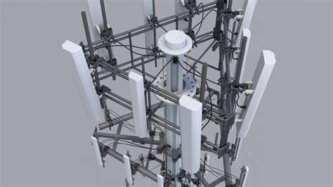 Cellular tower 3D model - TurboSquid 1514528