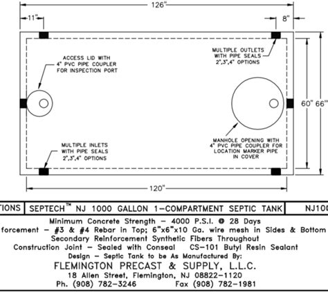 Septic Tanks — Flemington Precast And Supply