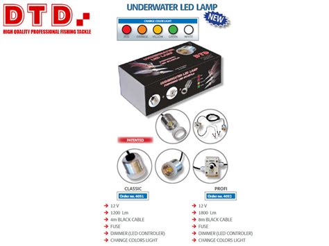 DTD Underwater Light Set LED Lamp Profi DTD4052 113 05