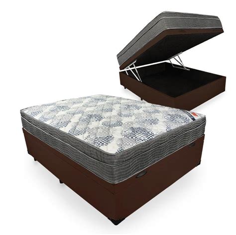 Cama Box Ba Casal Colch O De Molas Ensacadas Ortobom Iso