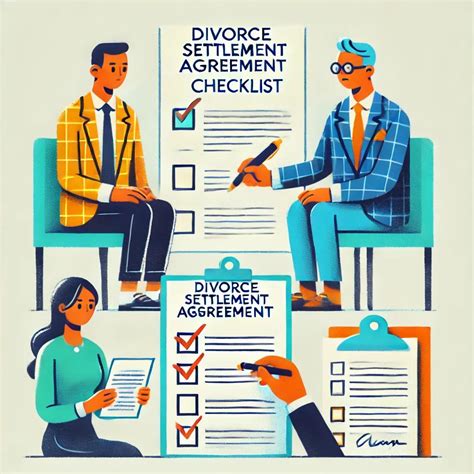 Critical Divorce Settlement Agreement Checklist Items