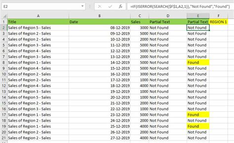 Excel Check If Cell Contains Text From Range And Return Value