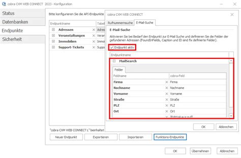 Einen Neuen REST Endpunkt Anlegen In WEB CONNECT Cobra CRM Dokumentation