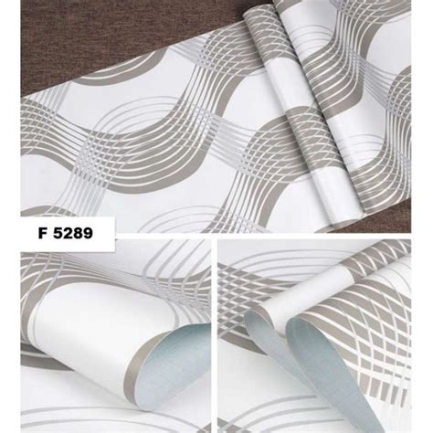 Jual Wallpaper Sticker Dinding Motif Salur Garis Dekorasi Ruang Tamu