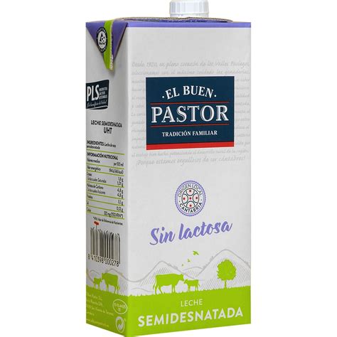 Comprar Leche Semidesnatada Uht Sin Lactosa Brik L El Buen Pastor