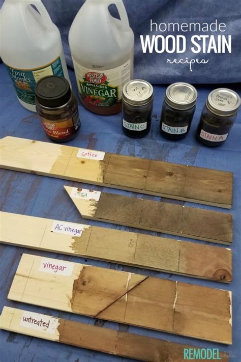 Remodelaholic How To Make Homemade Diy Wood Stain