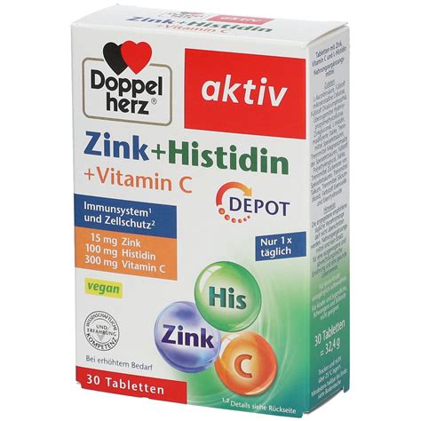 Doppelherz Aktiv Zink Histidin Vitamin C St Shop Apotheke At