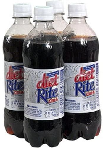 Diet Rite Cola - 4 ea, Nutrition Information | Innit