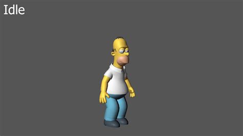 Artstation Homer Simpson Game Animations Rig By Karim Kashefi