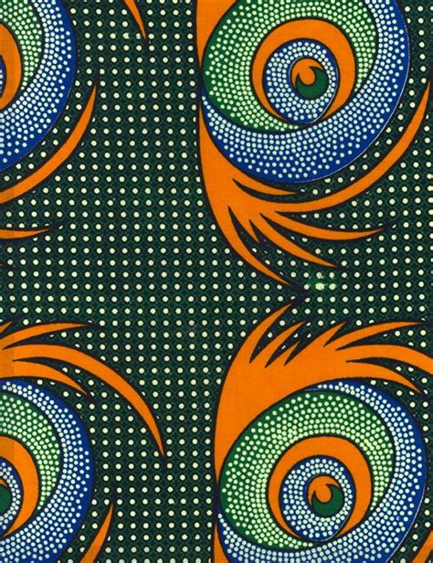 African Pattern Printed Textile From The Book African Textile