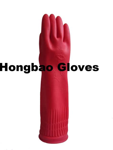 100g Extra Long Sleeve 38cm Korea Household Kitchen Cleaning Laundry Washing Waterproof Glove