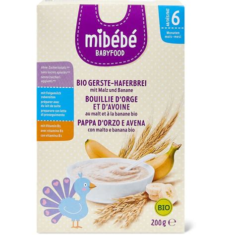 Mib B Bio Babyfood Gerste Haferbrei Ab Monaten Migros