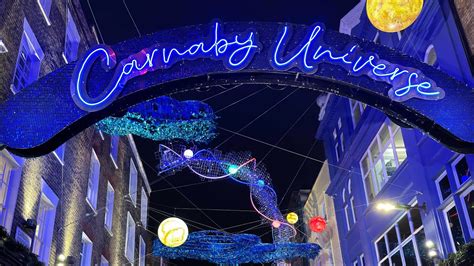 London City Walk Tour Christmas Lights Oxford Street Carnaby Street