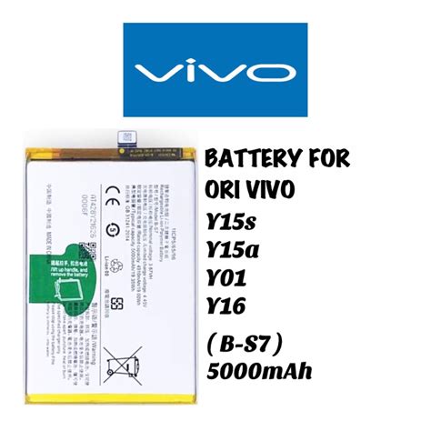 Compatible Battery For Ori Vivo Y15s Y15a Y16 Y01 B S7 5000mah