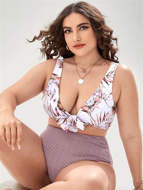 Knot Front Push Up Tie Side Bikini Swimsuit Artofit