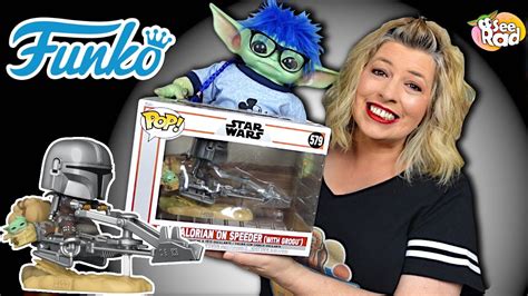 Funko Pop Star Wars The MANDALORIAN On Speeder With GROGU UNBOXING