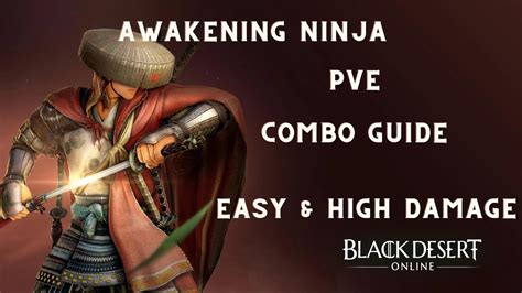 Black Desert Online TH Guide Ninja Awakening PVE Combo Easy Gyfin