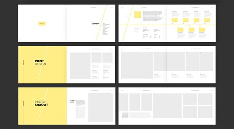 Personal and Agency Portfolio Template with Yellow Accents