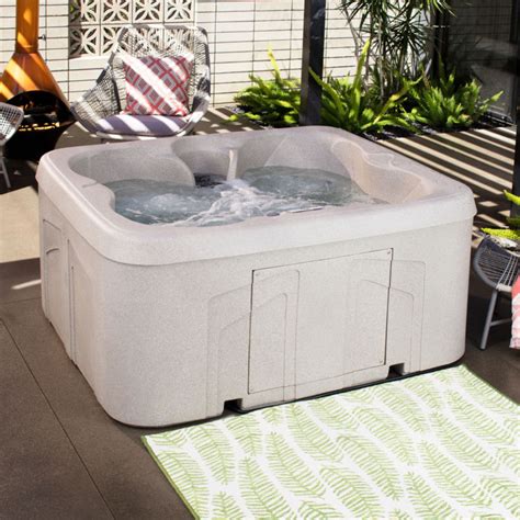 Lifesmart Spas LS DX Person Plug In Hot Tub W Cover Certified Refurbished For Sale From