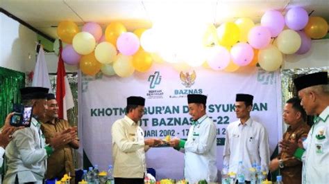 Peringati HUT Ke 22 Tahun Baznas Pasbar Gelar Khotmil Quran Dan Syukuran