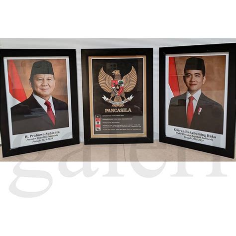 Jual Bingkai Pigura Frame Foto Presiden Wakil Garuda 14R 25x35