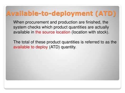 Ppt Deployment And Available To Promise Atp In Scm Theories