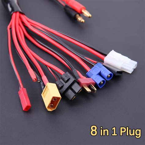 330mm 8 In 1 LiPo Battery Charging Cable Line T XT60 JST Plug For RC